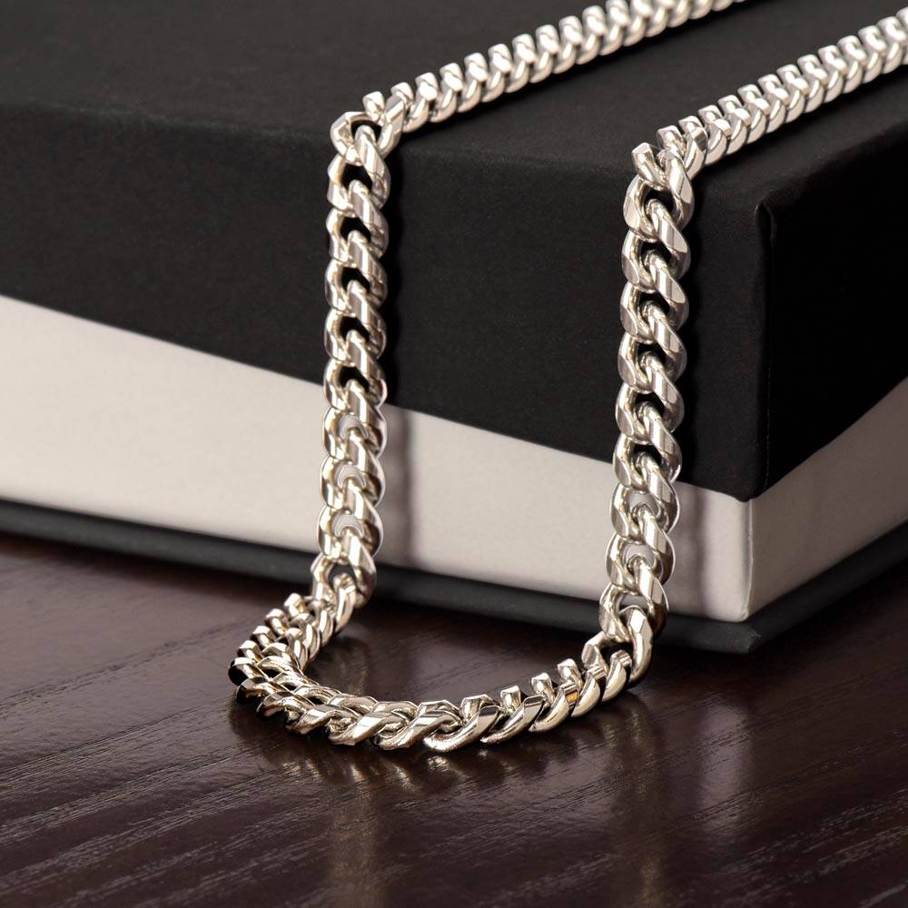 Cuban Link Chain for Men - Stainless Steel or Yellow Gold Plated