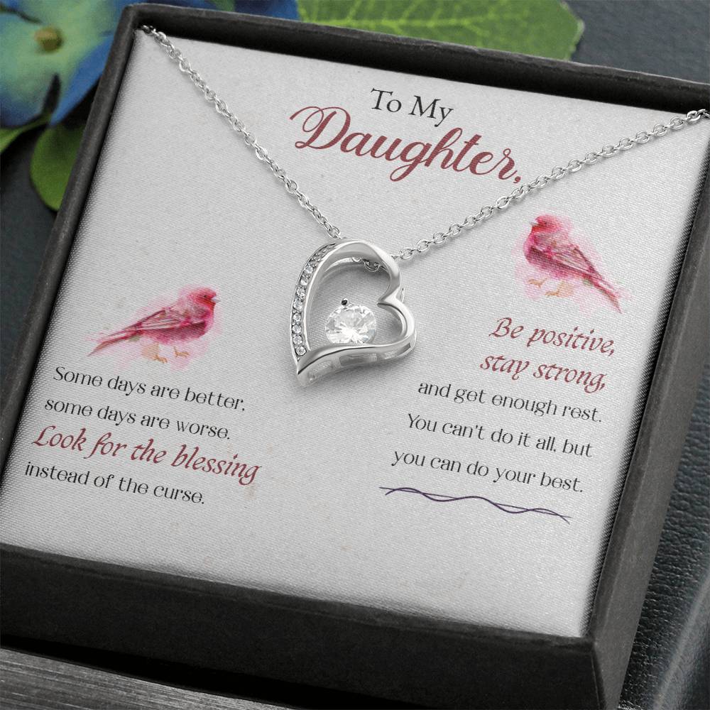 Forever Love Necklace For Daughter - Be Positive