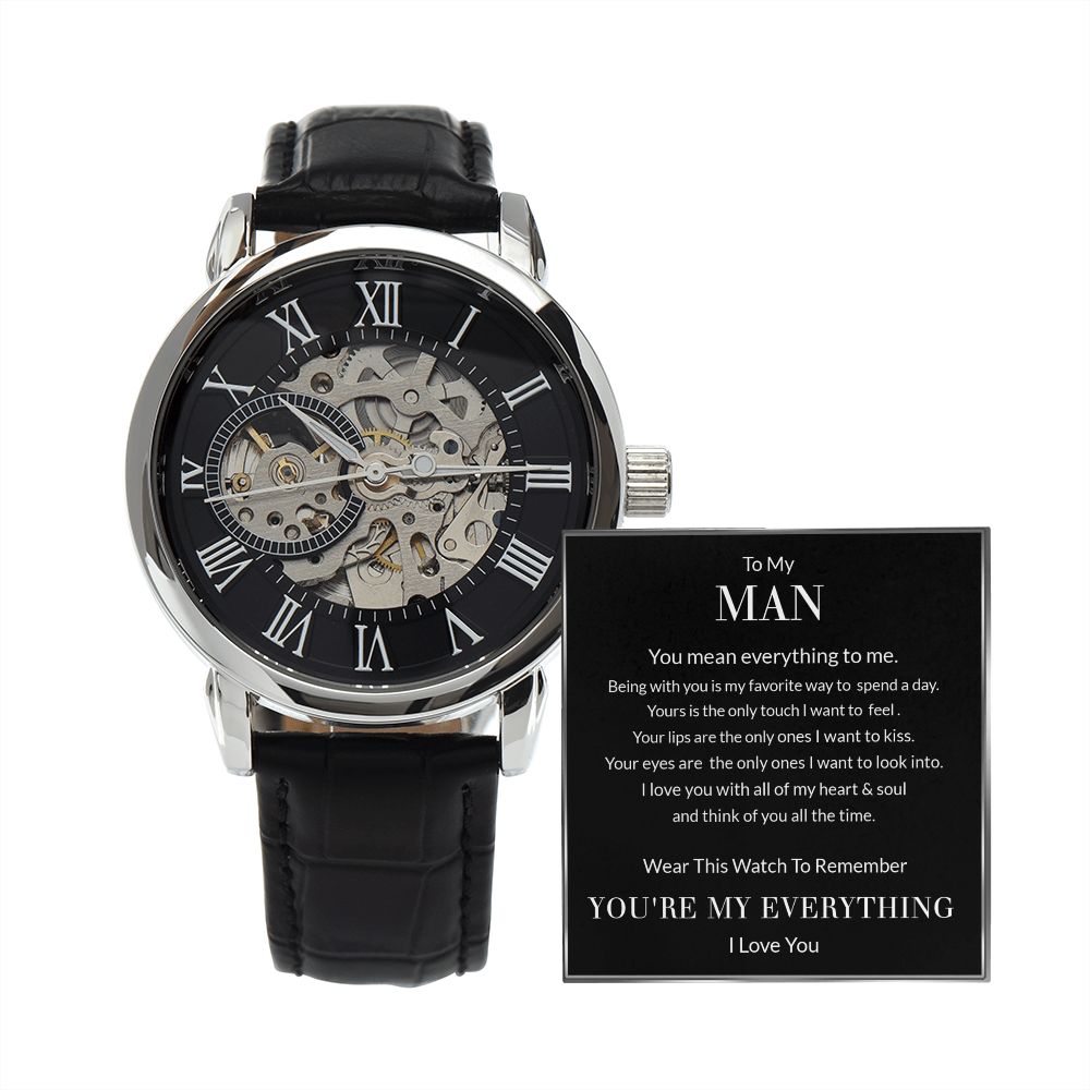To My Man Gift for Him - Openwork Watch