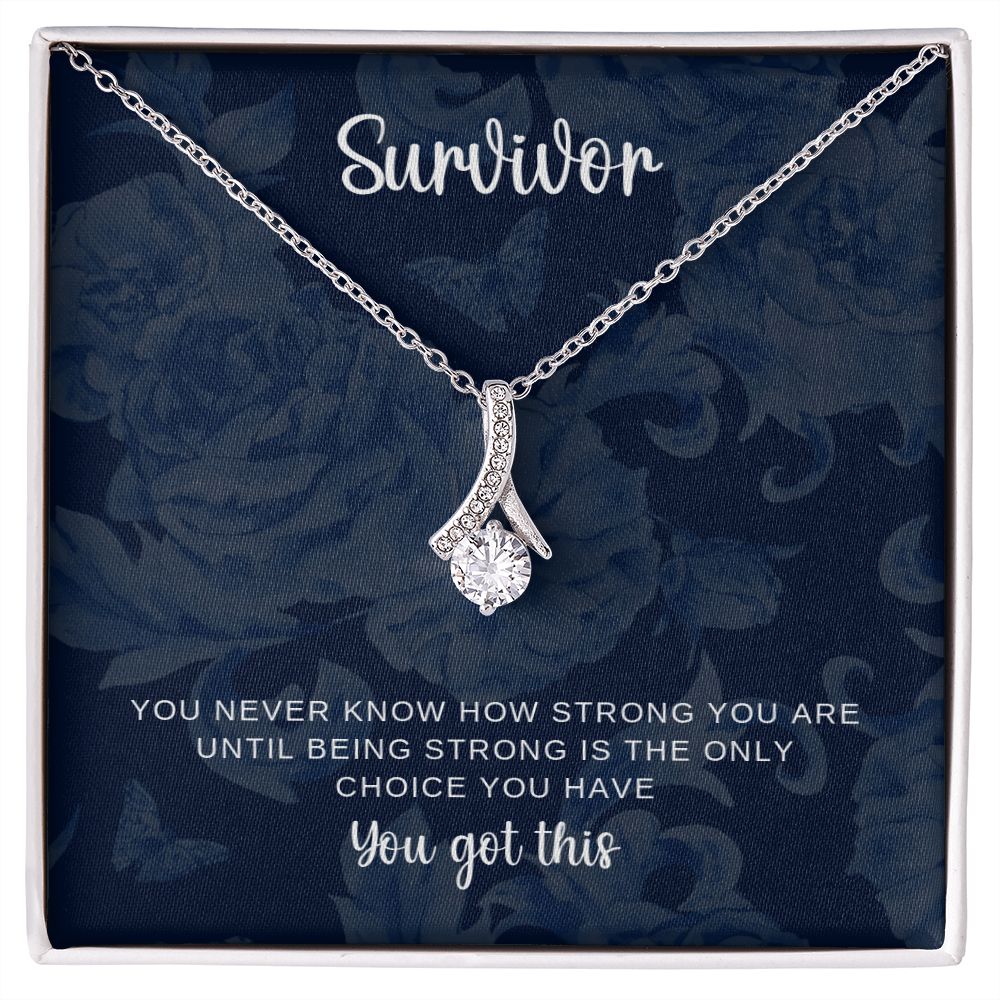 Survivor Necklace - You Got This message