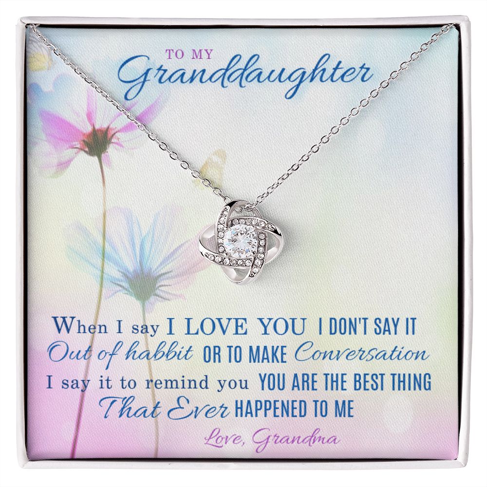 To My Granddaughter Necklace, Love from Grandma