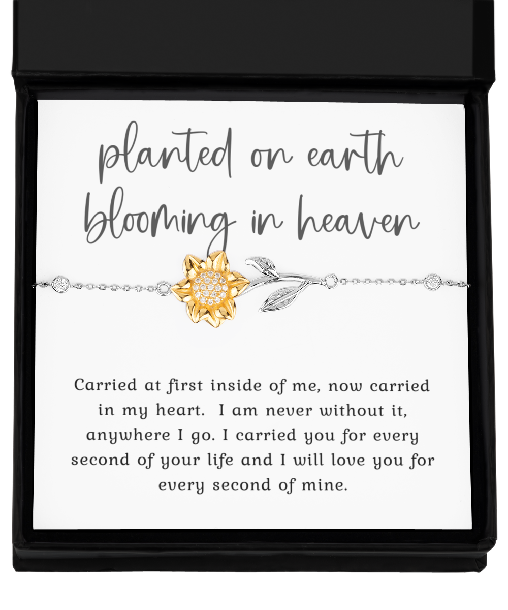 Miscarriage Sympathy Gift - Sunflower Bracelet